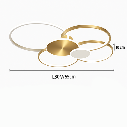 Dimmable LED Flush Mount Ceiling Light with Remote Control - Ultra-Slim Aluminum Design for Bedroom, Living Room & Kitchen