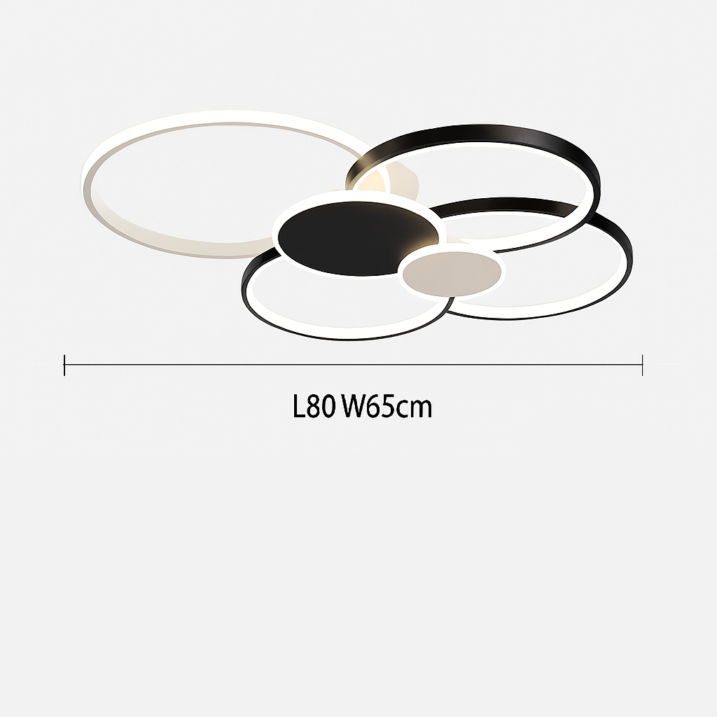 Dimmable LED Flush Mount Ceiling Light with Remote Control - Ultra-Slim Aluminum Design for Bedroom, Living Room & Kitchen