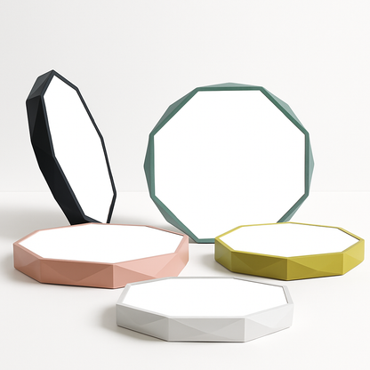 Octagon LED Flush Mount Ceiling Light – Ultra-Slim Modern Fixture with Integrated LEDs for Bedroom, Living Room & Hallway