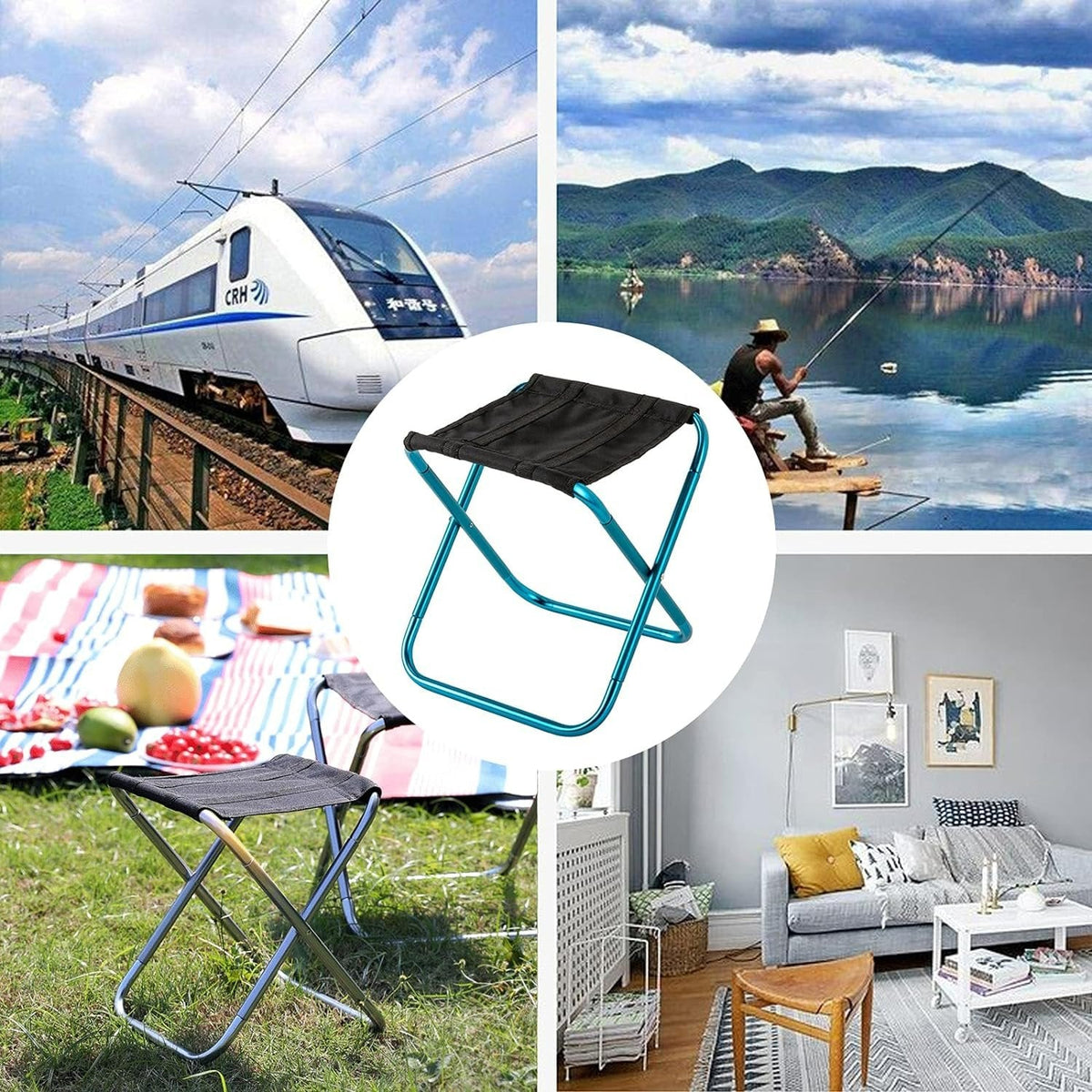 Ultralight Portable Folding Stool for Camping, Hiking & Fishing – Compact Aluminum Camp Chair for Outdoor Adventures, Picnics & Backpacking