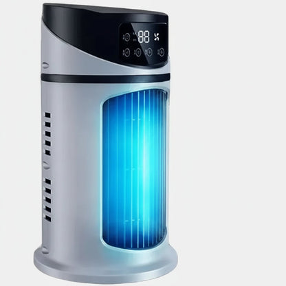 Portable Air Cooler with Humidifier, Evaporative Cooling Fan for Bedroom and Office, Compact Desk Fan for Home