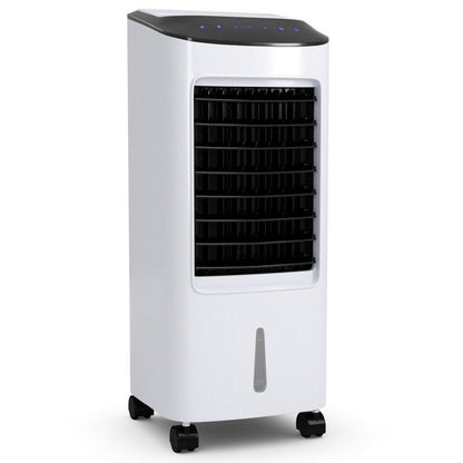 Floor-Standing Evaporative Cooler with Remote – Portable Room Cooling Unit for Bedroom, Office & Living Space – Windowless Design, Rolling
