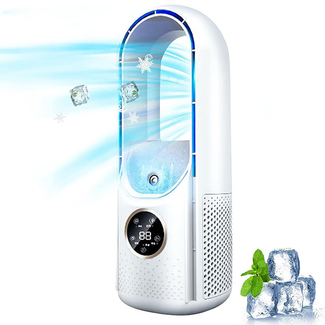 Desktop Personal Evaporative Air Cooler USB-Powered Quiet Misting Fan for Bedroom Office Desk Small Rooms