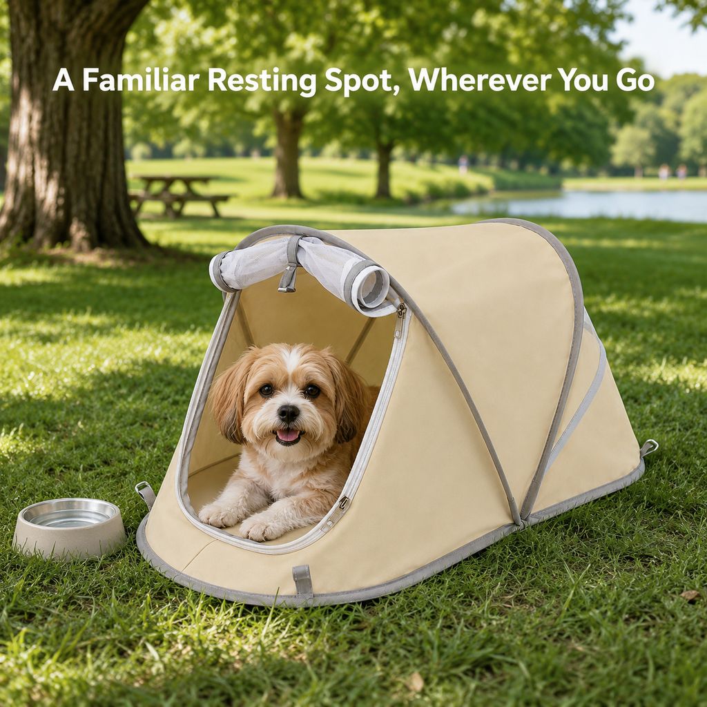 Ortekor Portable Foldable Pet Tent for Cats & Small Dogs - Cozy Private Resting Space for Home, Patio & Camping