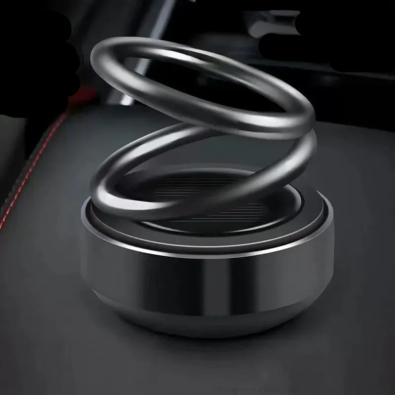 Solar-Powered Spinning Scent Diffuser for Car, Desk & Small Spaces – Cordless Aromatherapy with Rotating Motion
