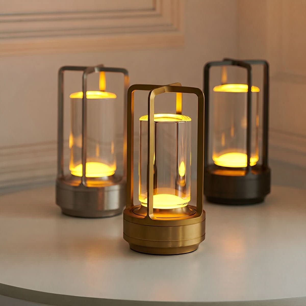 GLOWENZA – Cordless Table Lamp for Sophisticated Interior Ambience
