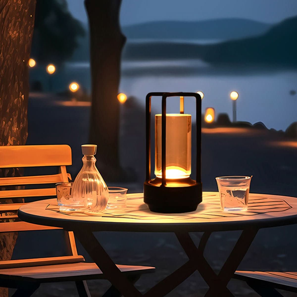 GLOWENZA – Cordless Table Lamp for Sophisticated Interior Ambience