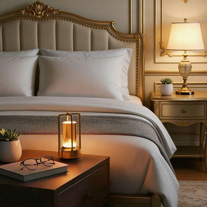GLOWENZA – Cordless Table Lamp for Sophisticated Interior Ambience