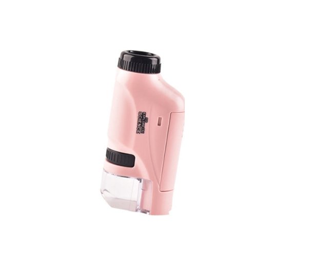 Handheld Kids Microscope 60X-120X Magnification with LED Light for Science Learning and Exploration