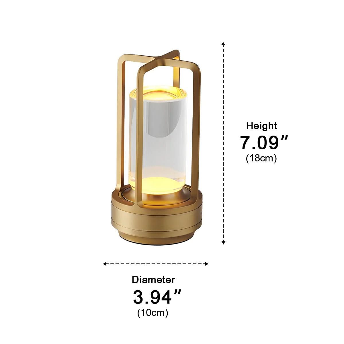 GLOWENZA – Cordless Table Lamp for Sophisticated Interior Ambience
