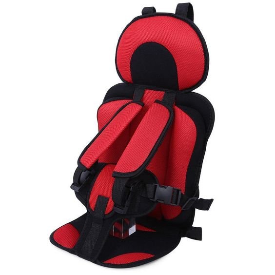 Adjustable Child Booster Seat Cushion for Toddlers & Kids – Portable Travel Safety Pad with Harness Straps for Strollers, Bikes &