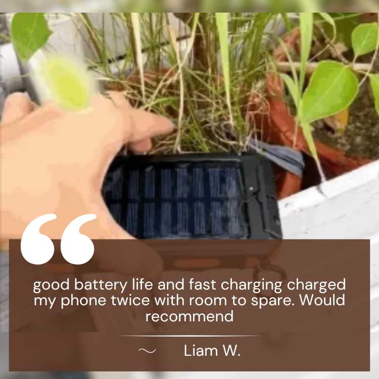 EcoCharge | Portable Solar Power Bank with 10,000mAh Capacity | Waterproof Design for Outdoor Adventures