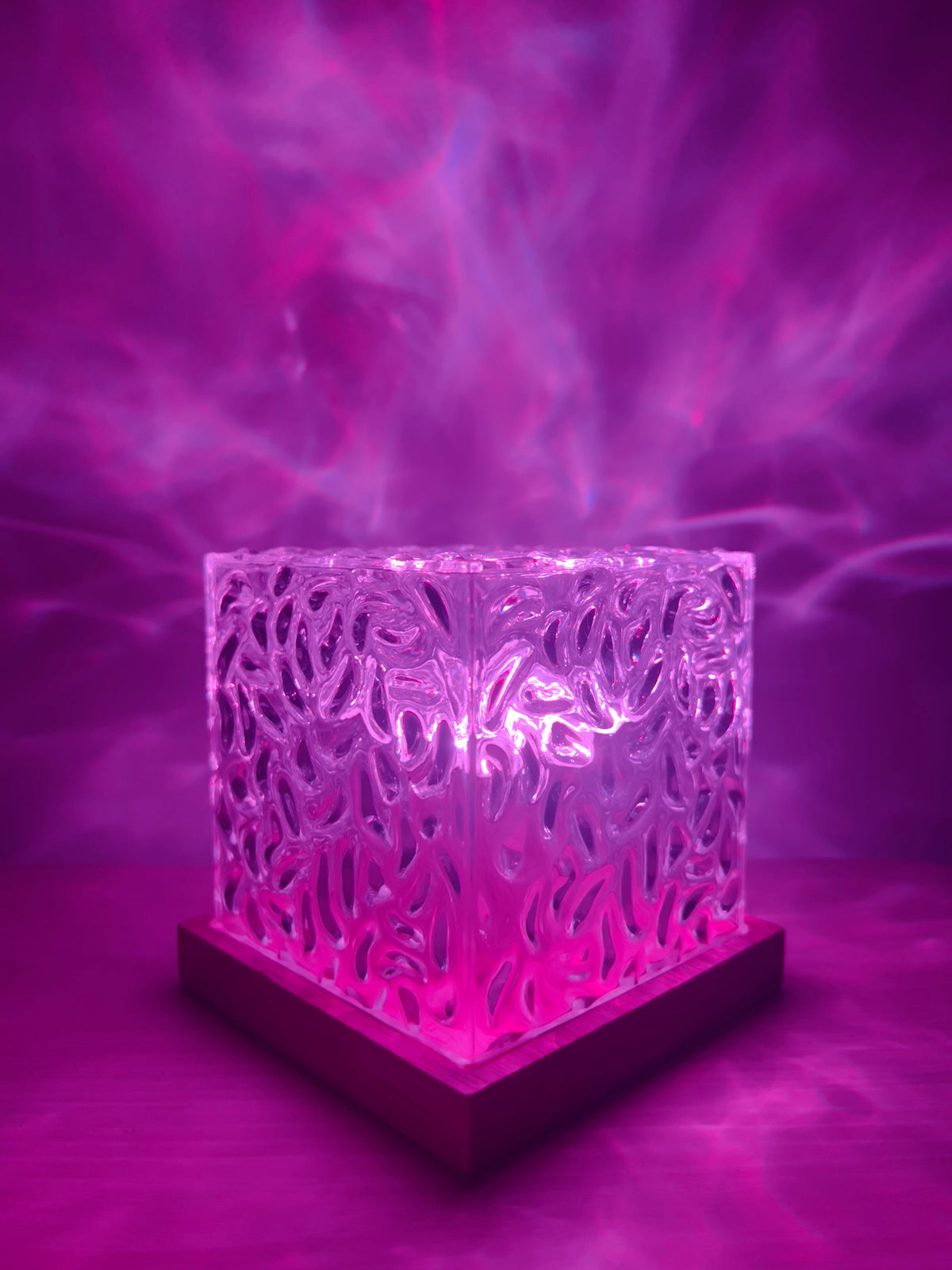 Ocean Wave Projection Night Light with Remote Control for Bedroom & Living Room | Calming LED Ambient Lamp