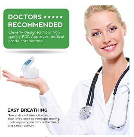 Breathing Aid Nostril Vents for Better Airflow During Sleep – Medical-Grade Silicone Inserts for Nasal Congestion & Nighttime Comfort