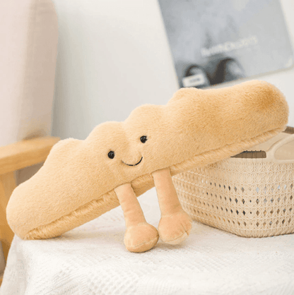 Handcrafted Bakery-Style Stuffed Pillow – Whimsical Textile Accent for Kids' Rooms, Bedrooms & Sofas – 5 Foodie Shapes