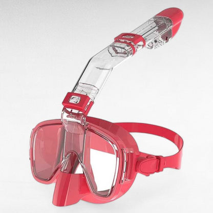 Full-Face Snorkel Mask with 180° View – Foldable Dry-Top Design for Swimming & Diving