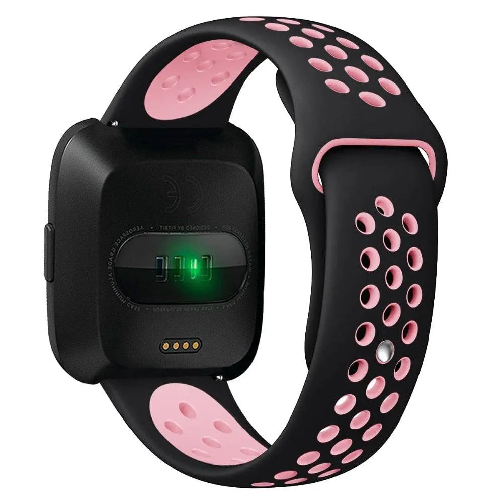 Silicone Replacement Wristband for Fitbit Versa 2 – Moisture-Resistant, Adjustable Fit Sport Strap for Everyday Workouts & Active Wear