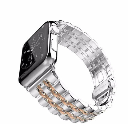 Metal Band and Protective Case Bundle for 38-44mm Apple Watch
