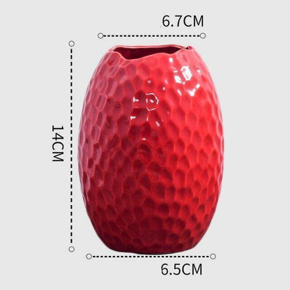 Scarlet Elegance Curve Vase