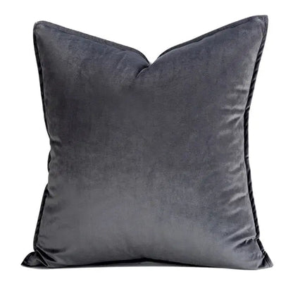 Plush Velvet Throw Pillow Cover 18x18 Inch Beige Hidden Zipper for Couch Bedroom Accent Decor Square Cushion Case Soft Home Textiles