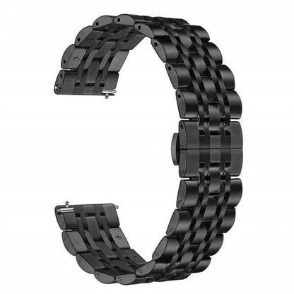 Stainless Steel Watch Strap for Galaxy Watch 4/5/6 – Adjustable Metal Band with Secure Clasp & Multiple Finish Options