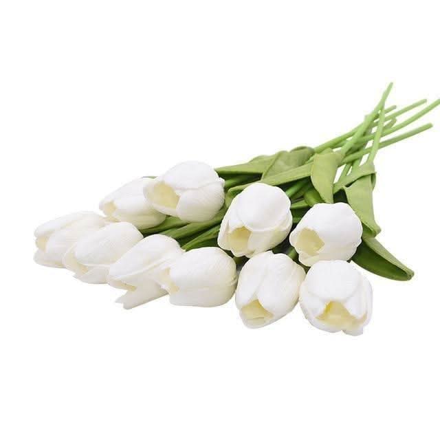 TULIPLUME – Faux Floral Arrangement for Graceful Table Décor