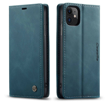 Folio Wallet iPhone Case – Leather-Finish Cover with Card Slots for iPhone 11, 11 Pro & Pro Max – Protective Edge Cover, Camera Cutout &