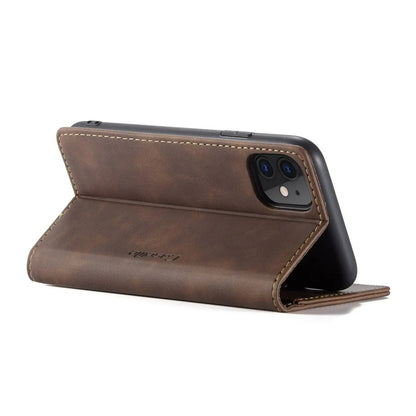Folio Wallet iPhone Case – Leather-Finish Cover with Card Slots for iPhone 11, 11 Pro & Pro Max – Protective Edge Cover, Camera Cutout &