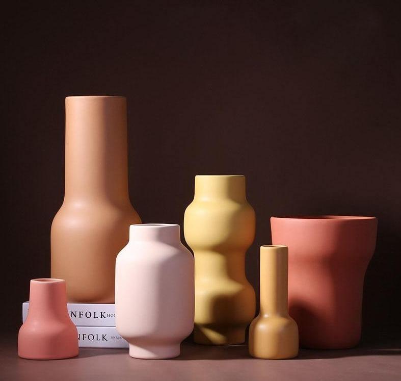 Franz Palette Clay Blossom Vase