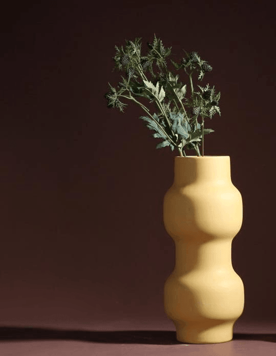 Franz Palette Clay Blossom Vase