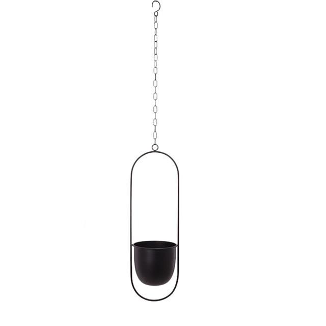 Hanging Plant Holder with Geometric Frame – Modern Wall or Ceiling Mount for Indoor Plants