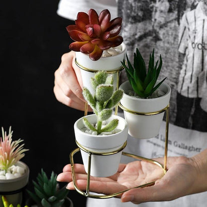 Ceramic Planters with Stand