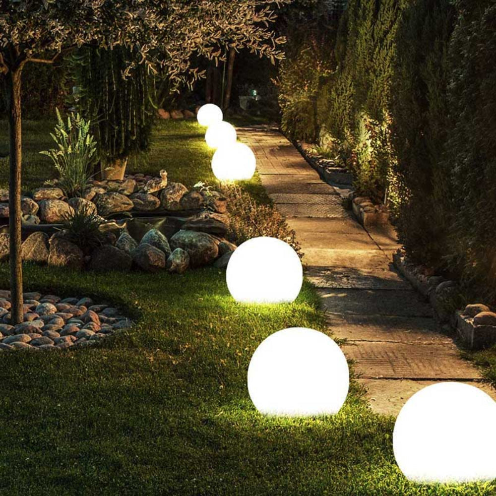 Rechargeable LED Sphere Lamp with Remote Control - 16 Color Changing Modes - IP65 All-Weather Outdoor Indoor Decor for Patio Garden Party Po