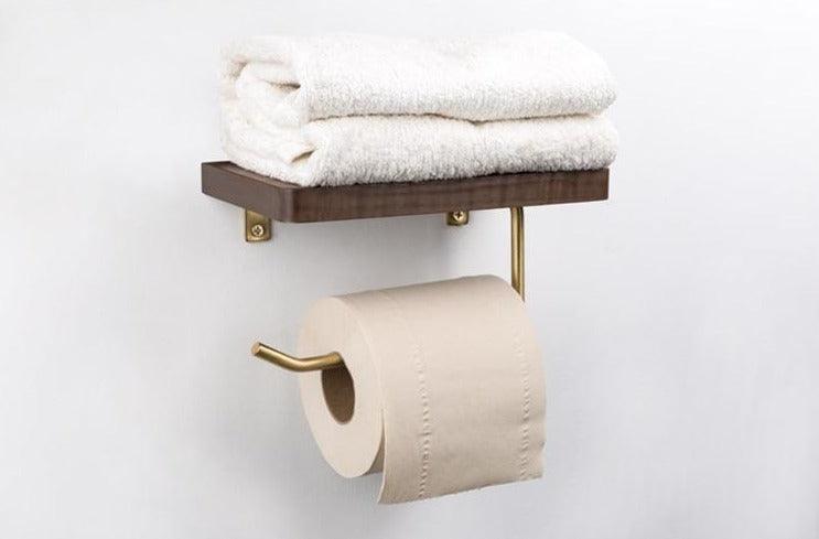 Versatile Wooden Toilet Roll Organizer