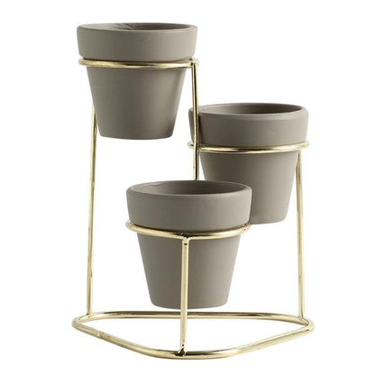 Ceramic Planters with Stand