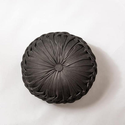 Plush Frill Circular Cushion Toss Pillow