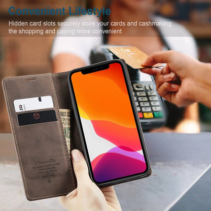 iPhone 12 Leather Wallet Phone Case with Card Slots – Fitted Protection for 12 Mini, Pro & Pro Max – Raised Edge Design for Camera &