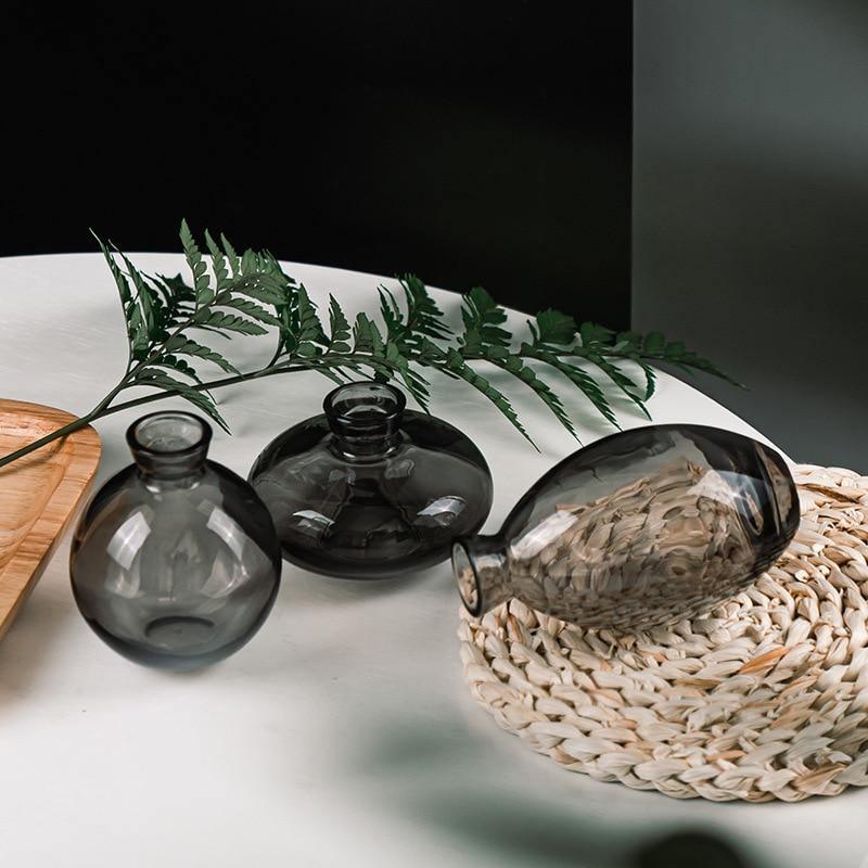 Rousseau Glass Vase Trio
