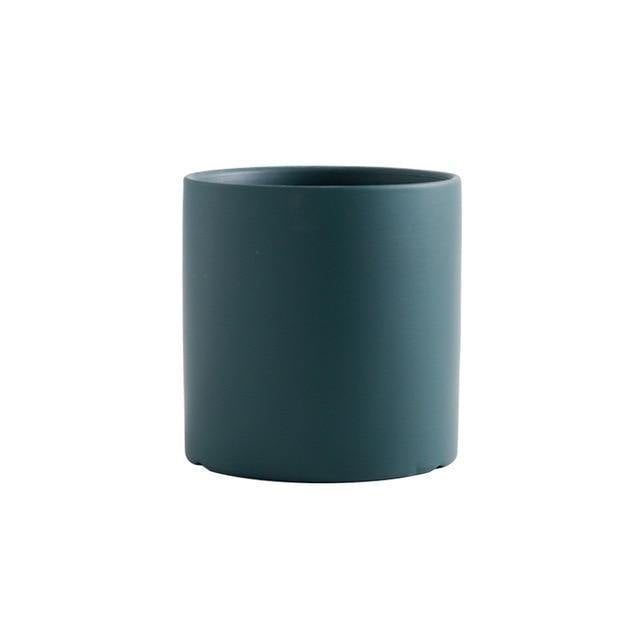 Vibrant Traditional Circular Ceramic Pot Planter