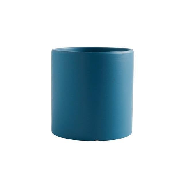 Vibrant Traditional Circular Ceramic Pot Planter