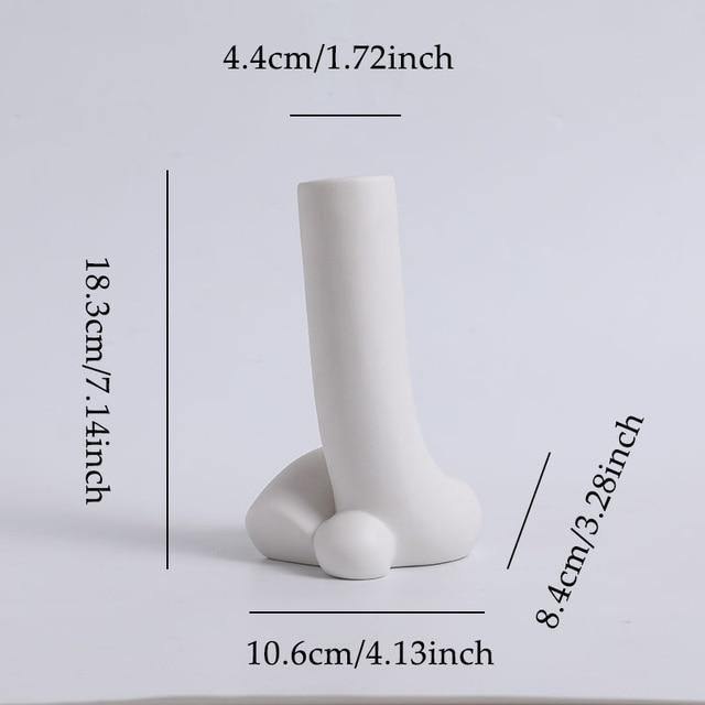 Sleek Ceramic Human Shape Vases