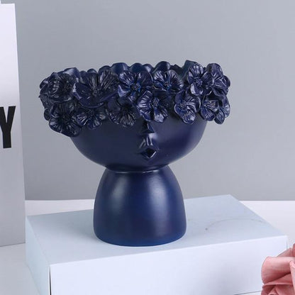 Vibrant Floral Tiara Container