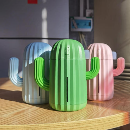 Compact Cactus LED USB Humidifier