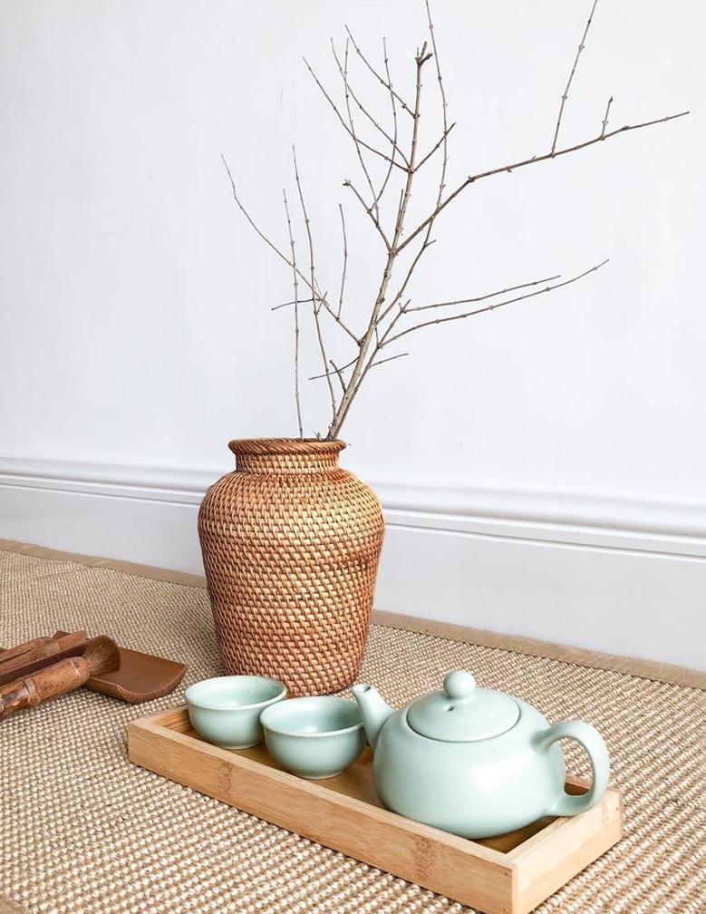 Ella Rattan Vase