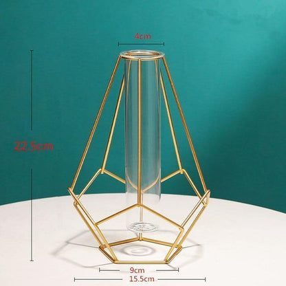 LumeGrid™ - Geometric Flower Vase