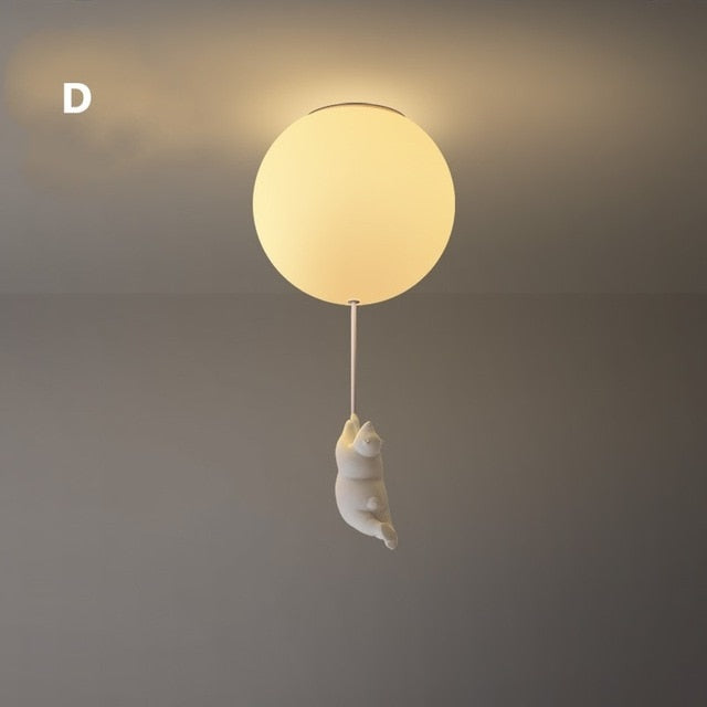 Fun Bear Shaped Ceiling Lamp