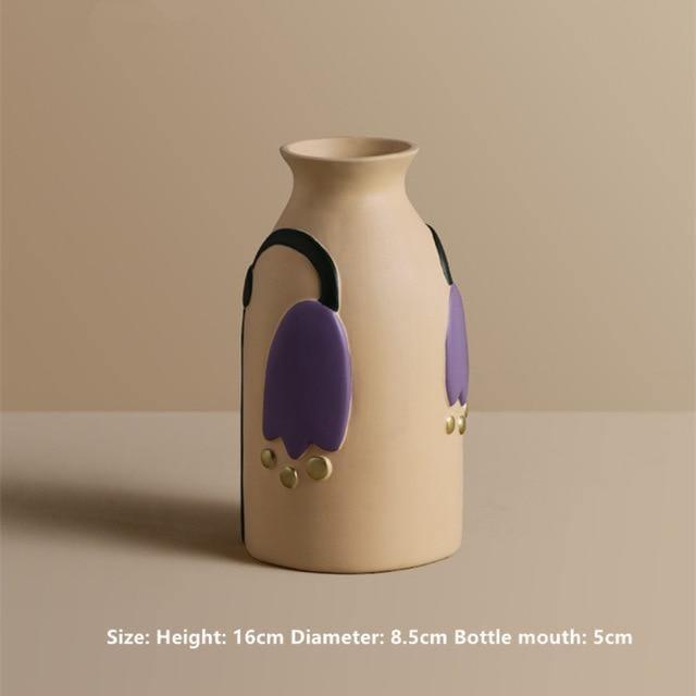 Colorful Ceramic Flower Vases