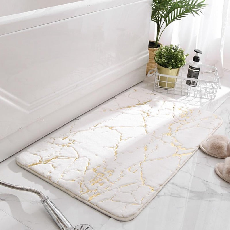Dazzle | Non-Slip Bath Mat with Super Absorbent Fabric | Stylish Abstract Designs for Comfort and Safety