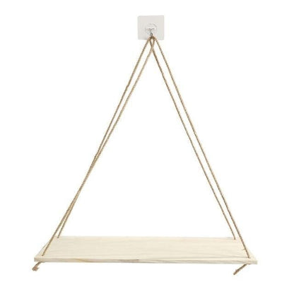 Wooden Rope Swing Wall-Mounted Rack