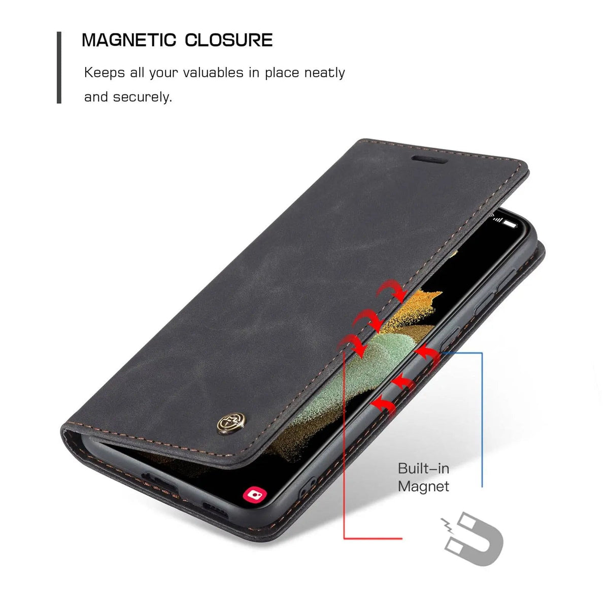 Genuine Leather Phone Case for Samsung Galaxy S21, S21 Plus & S21 Ultra 5G – Slim Fit Protection with Precise Cutouts